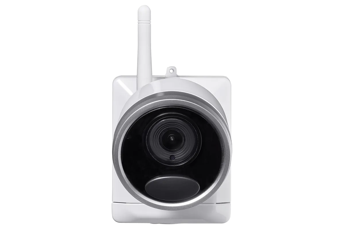 1080p Wire-Free camera system with 6 battery operated cameras, 65ft night vision, mic and speaker for two way audio, No Monthly Fees