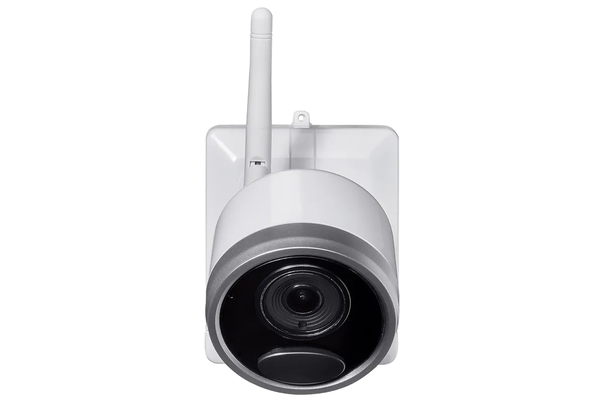 1080p Wire-Free camera system with 6 battery operated cameras, 65ft night vision, mic and speaker for two way audio, No Monthly Fees