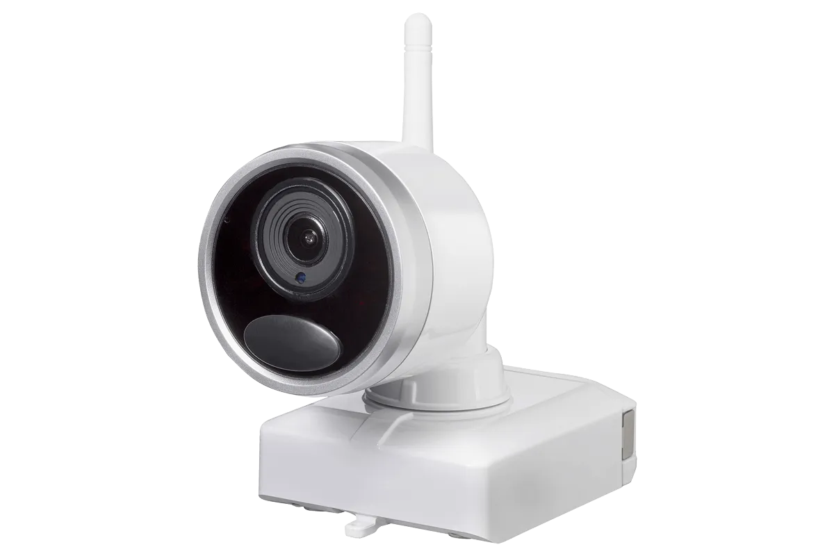 1080p Wire-Free camera system with 6 battery operated cameras, 65ft night vision, mic and speaker for two way audio, No Monthly Fees