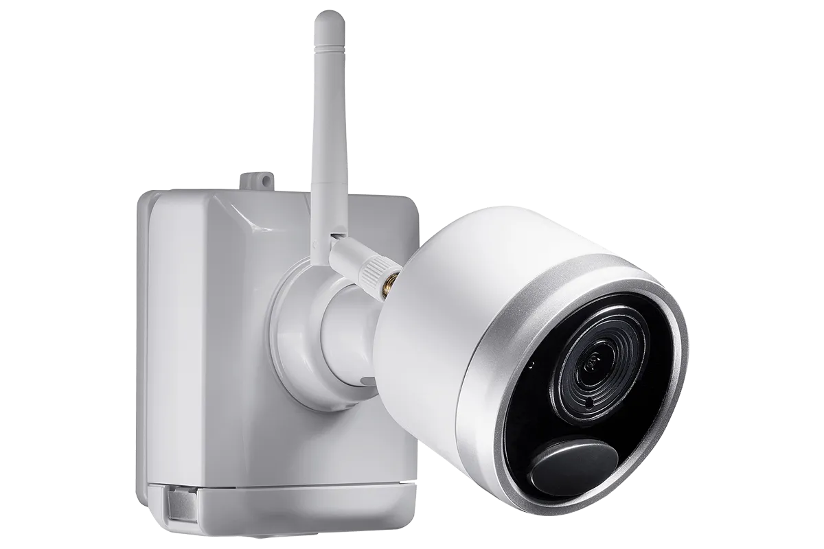 1080p Wire-Free camera system with 6 battery operated cameras, 65ft night vision, mic and speaker for two way audio, No Monthly Fees