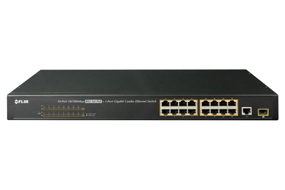 16-Channel PoE  Switch