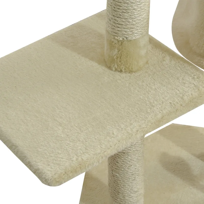 44" Cat Tree Scratching Post - Beige