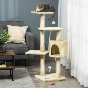 44" Cat Tree Scratching Post - Beige