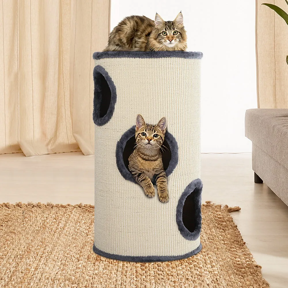 70cm Cat Tree with Sisal Posts & Plush Cover - i.Pet