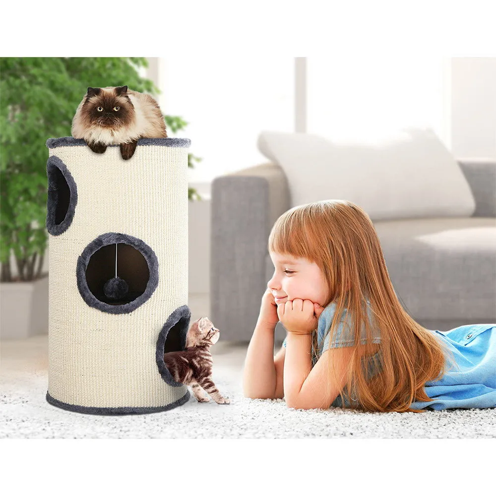 70cm Cat Tree with Sisal Posts & Plush Cover - i.Pet