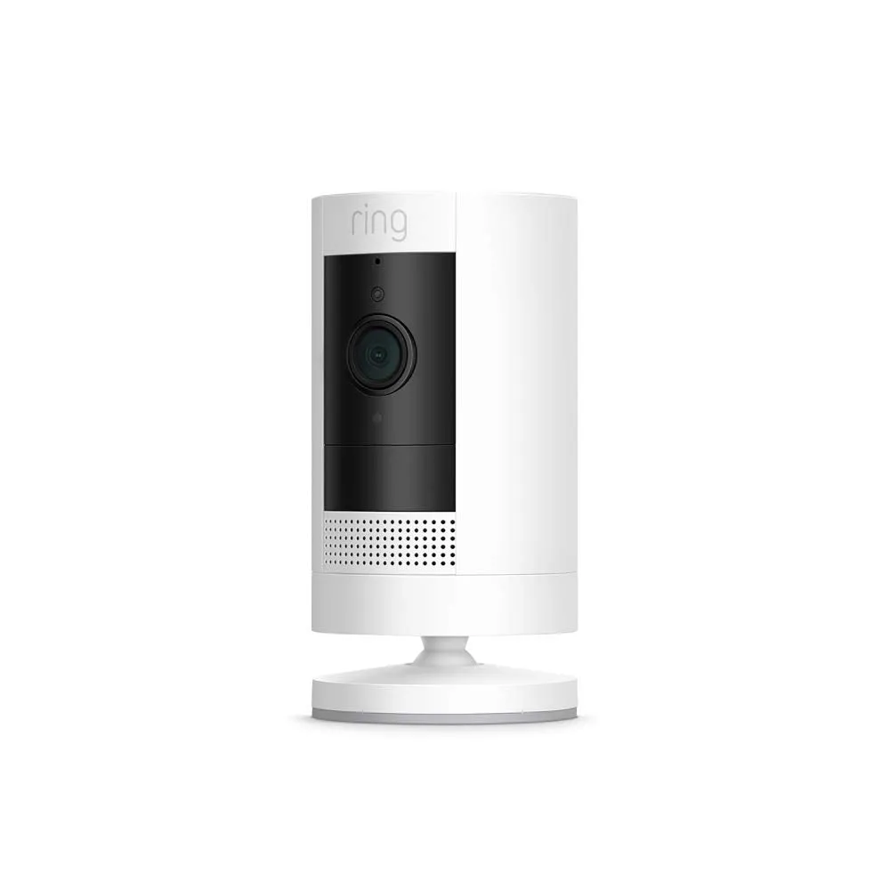 All-new Ring Stick Up Cam Battery | HD security camera with Two-Way Talk, white, Works with Alexa