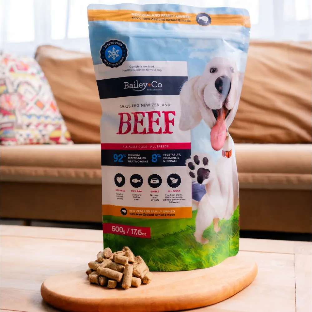 Bailey Co Dog Freeze-Dried Grass-Fed New Zealand Beef 1.2kg