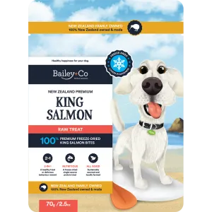 Bailey Co Dog Freeze-Dried Raw Treat New Zealand King Salmon 70g