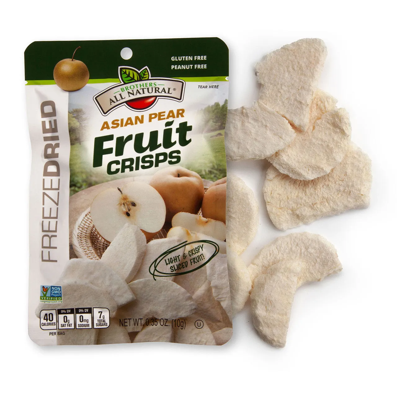 Brother's All Natural Freeze Dried Asian Pear Fruit Crisps .35oz