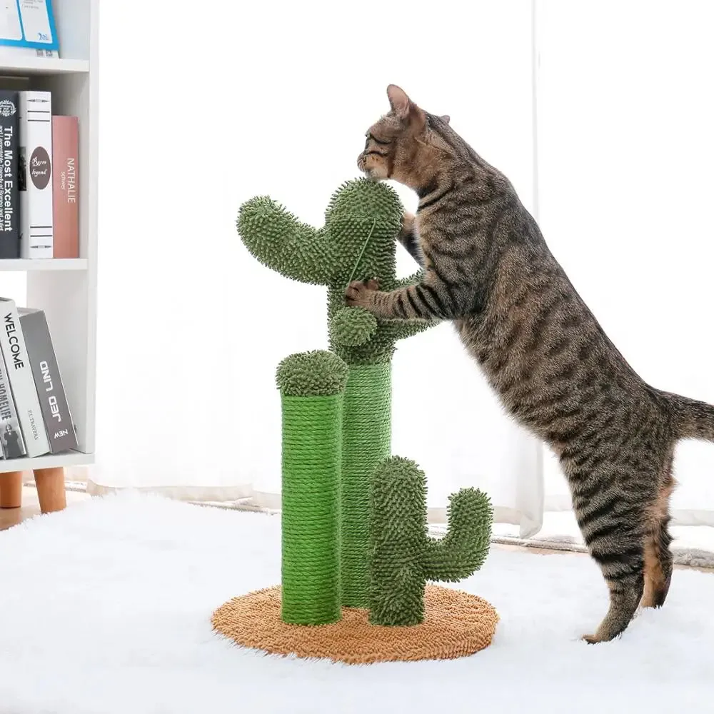 Cactus Cat Tree with Scratcher Post