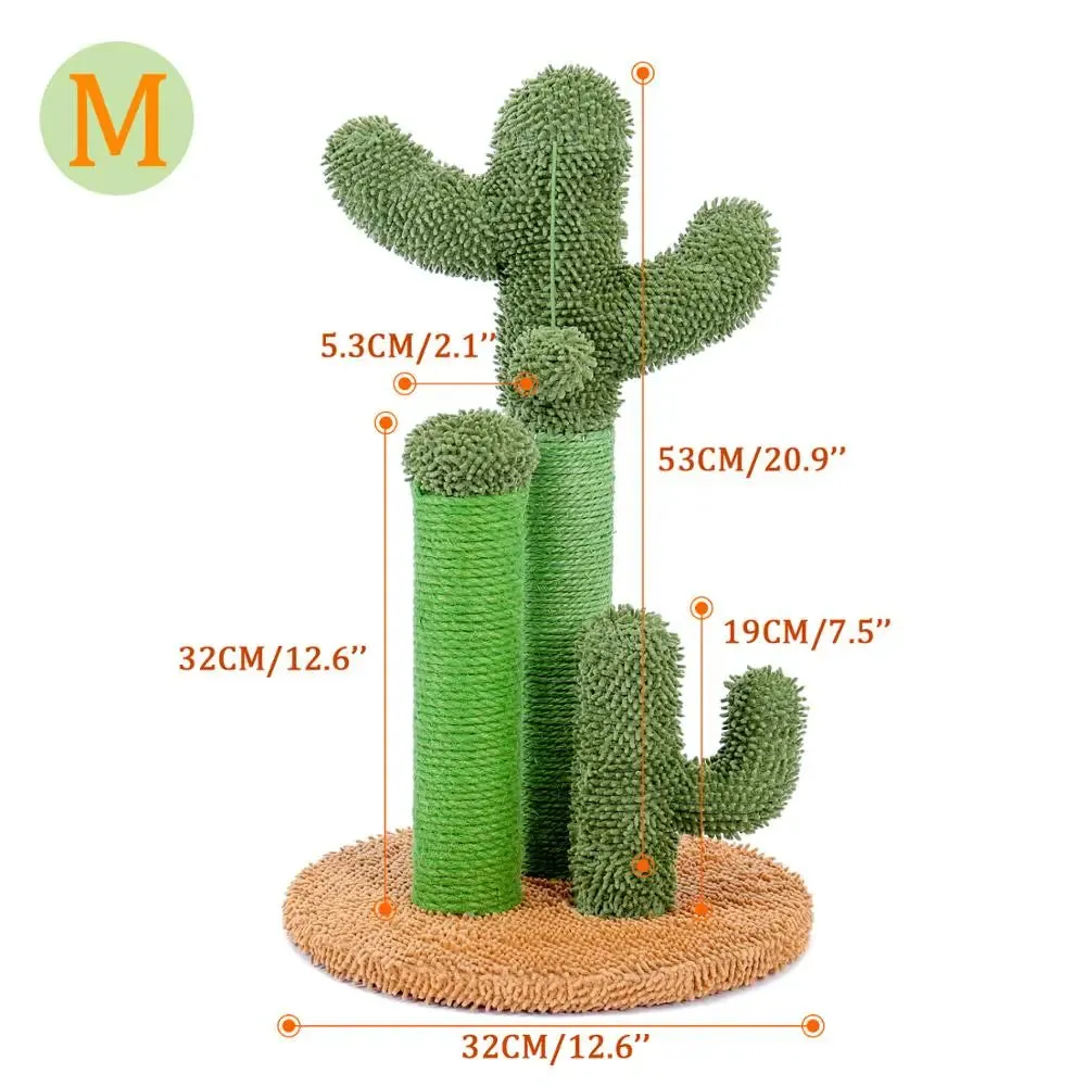 Cactus Cat Tree with Scratcher Post