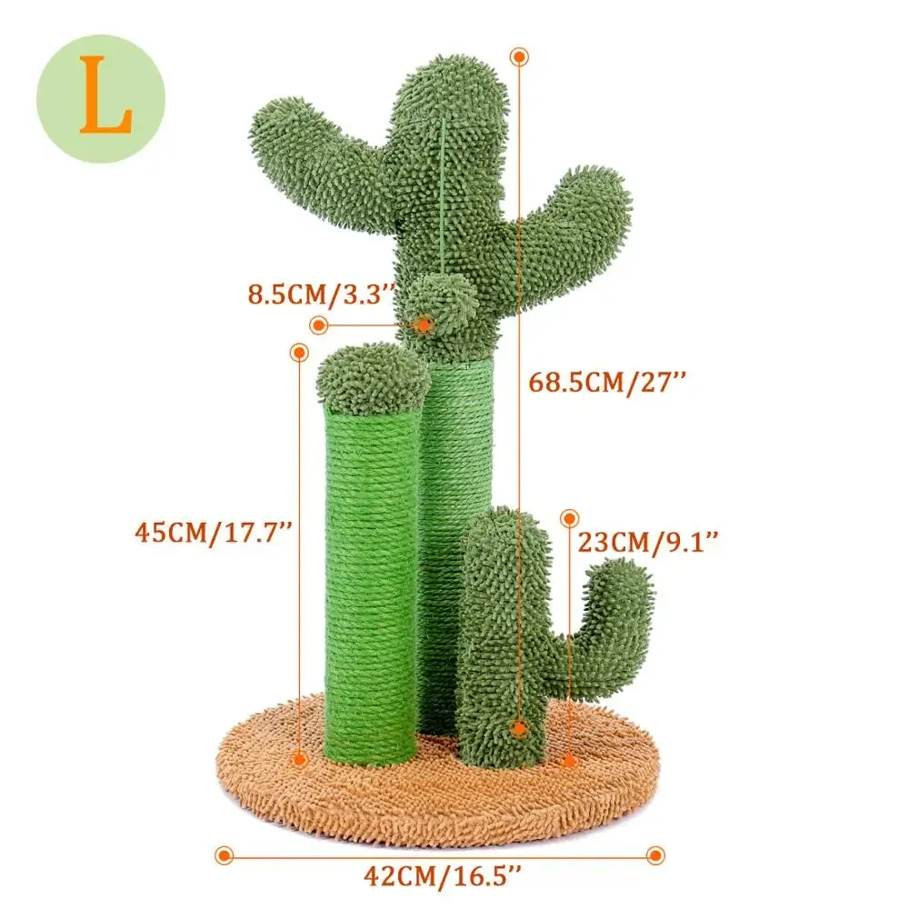 Cactus Cat Tree with Scratcher Post