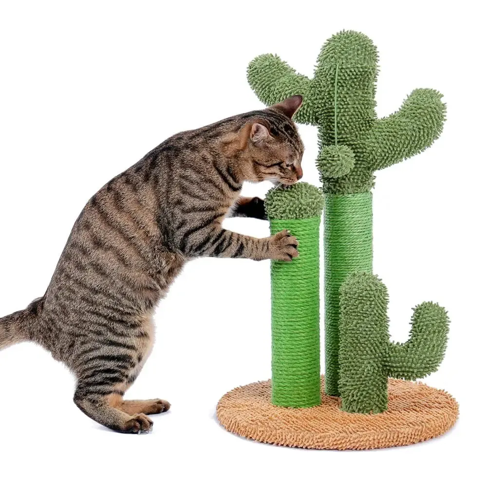 Cactus Cat Tree with Scratcher Post