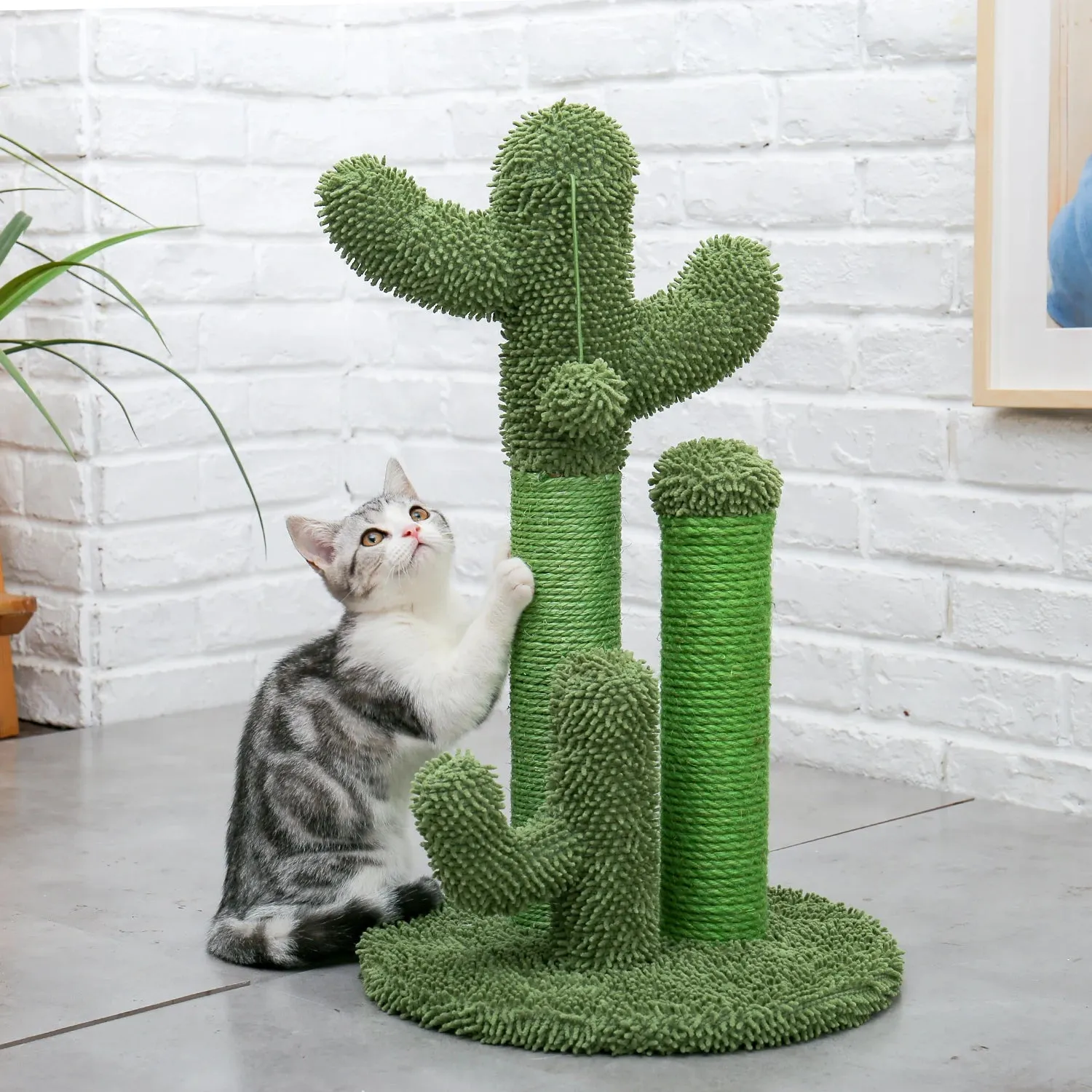 Cactus Cat Tree with Scratcher Post