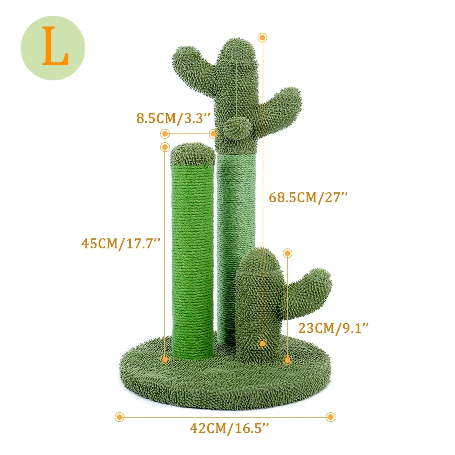 Cactus Cat Tree with Scratcher Post