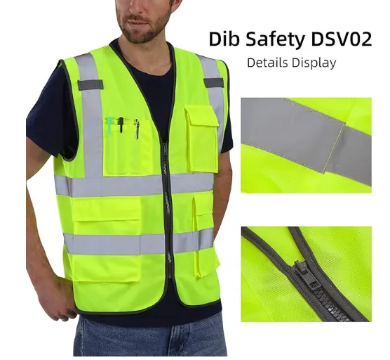 Dib Safety Reflective Vest - Yellow