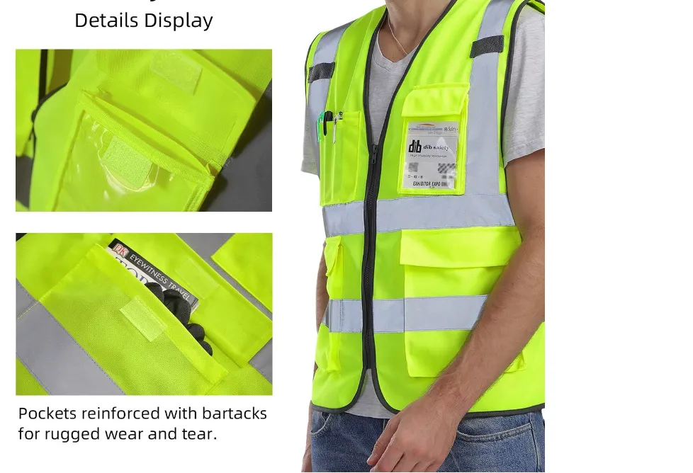 Dib Safety Reflective Vest - Yellow