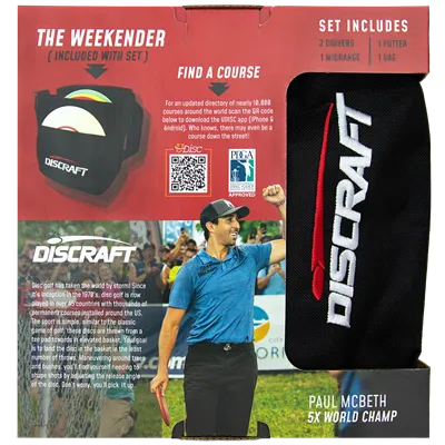 Discraft Deluxe Discs Golf Set with Bag