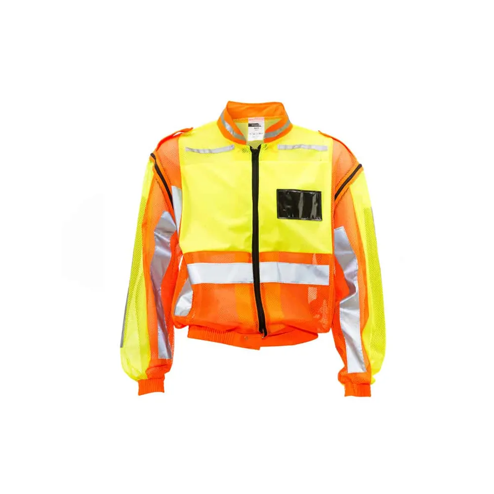 DROMEX VEST REFLECTIVE LIME/ORANGE DETACHABLE SLEEVE - SIZE- M