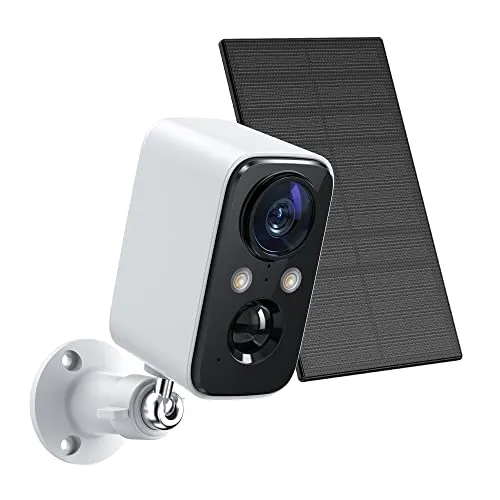 FOAOOD Cameras for Home Security, Security Cameras System Wireless Solar, Home Security Camera with Color Night Vision, PIR Human Detection, 2-Way Talk, IP66 Waterproof, SD Card/Cloud Storage