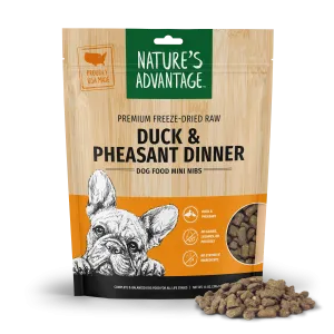 Freeze-Dried Duck & Pheasant Dinner Dog Food Mini Nibs