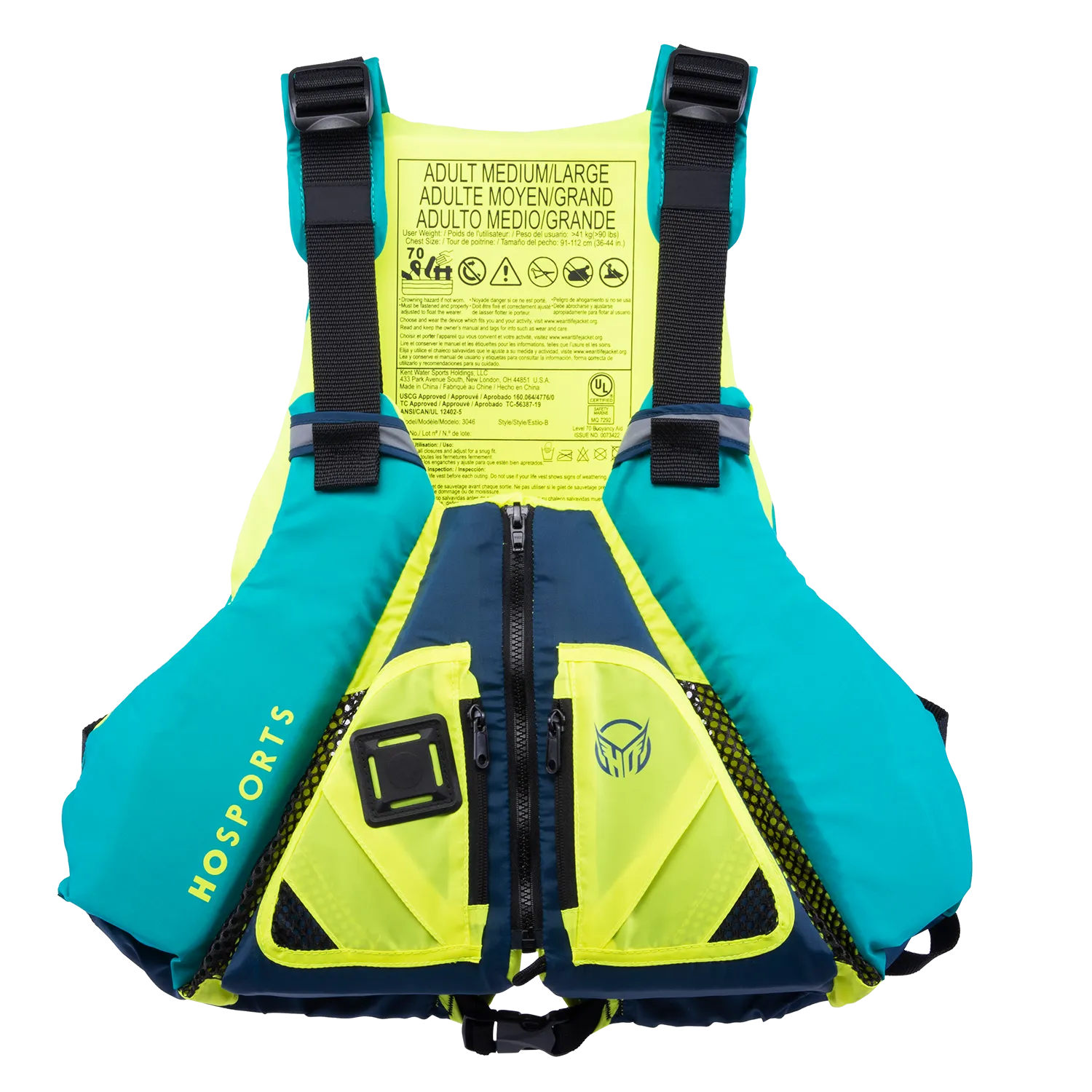 HO Sports Atlas Nylon Paddle Vest - Jade