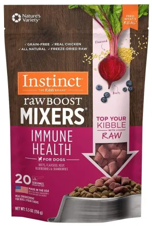 Instinct Grain Free  Boost Mixers Immune Health Recipe Freeze-Dried Raw Dog Food Topper