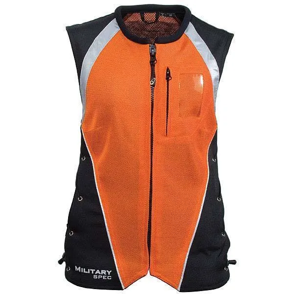 Joe Rocket 'Military Spec' Womens Orange/Black Mesh Vest