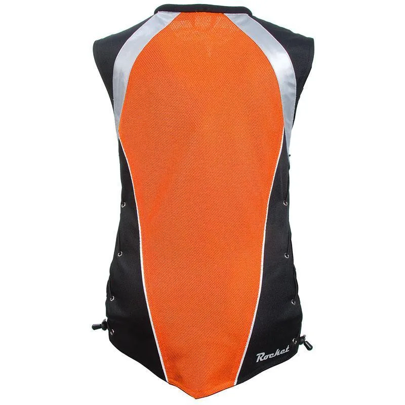 Joe Rocket 'Military Spec' Womens Orange/Black Mesh Vest