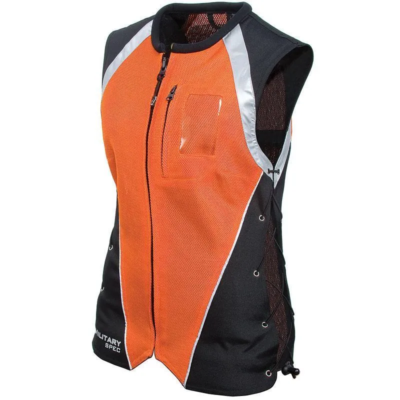 Joe Rocket 'Military Spec' Womens Orange/Black Mesh Vest