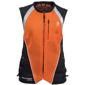 Joe Rocket 'Military Spec' Womens Orange/Black Mesh Vest