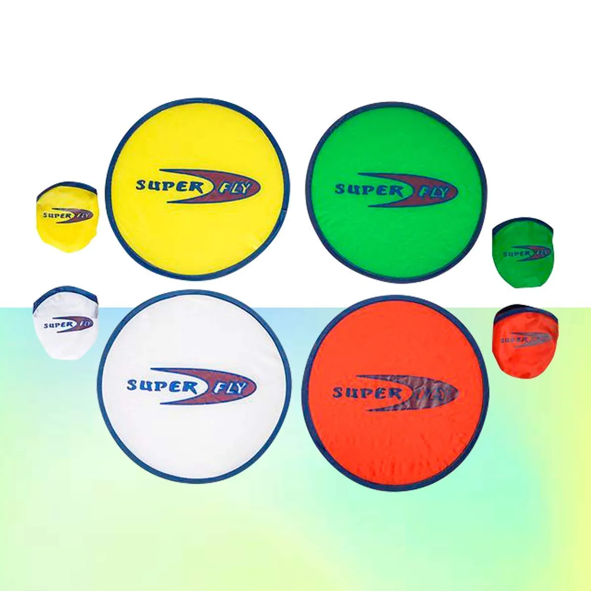 Kicko Pocket Floppy Saucer - Foldable Disc Saucer, Assorted Colors, Pack