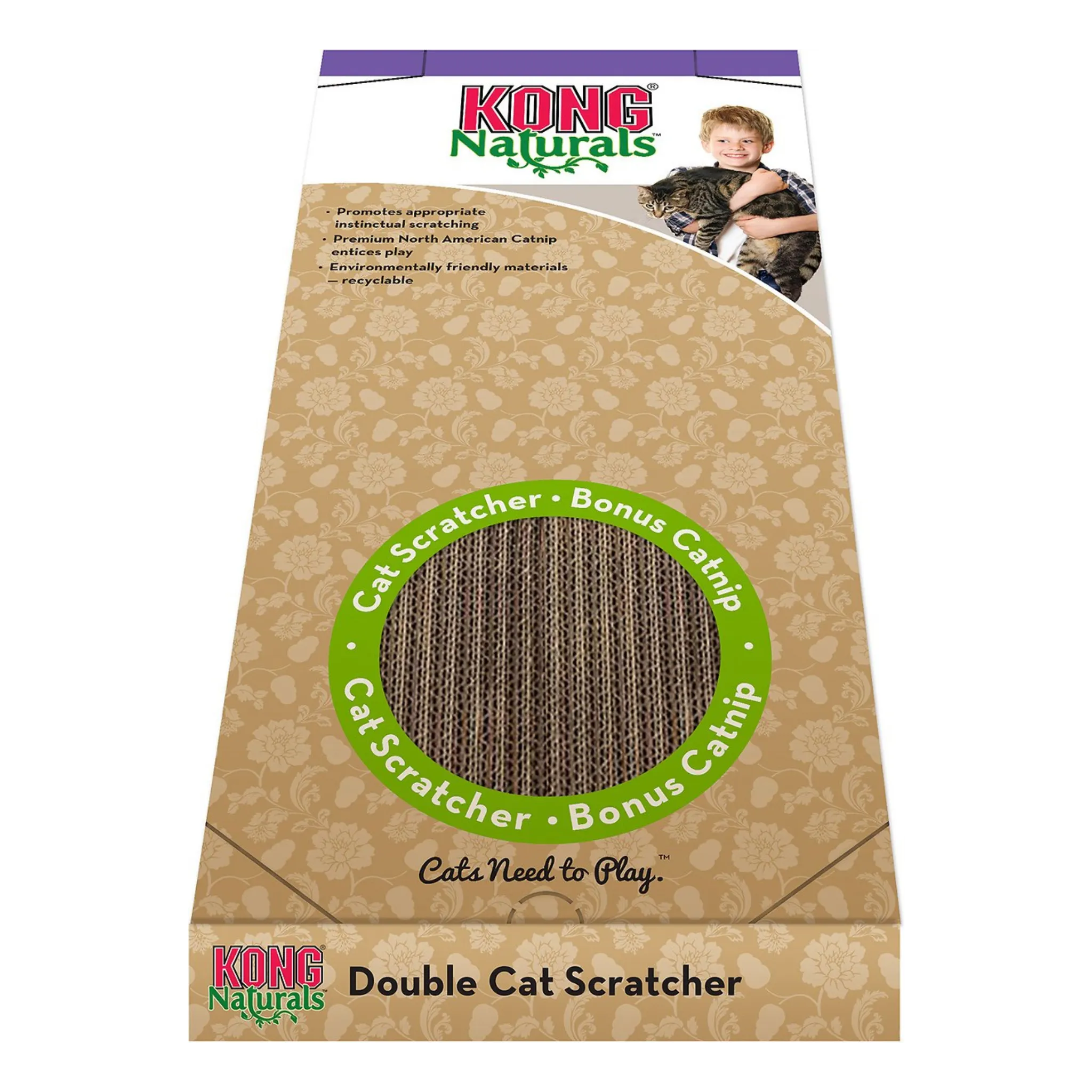 KONG Naturals Cat Scratcher, Double