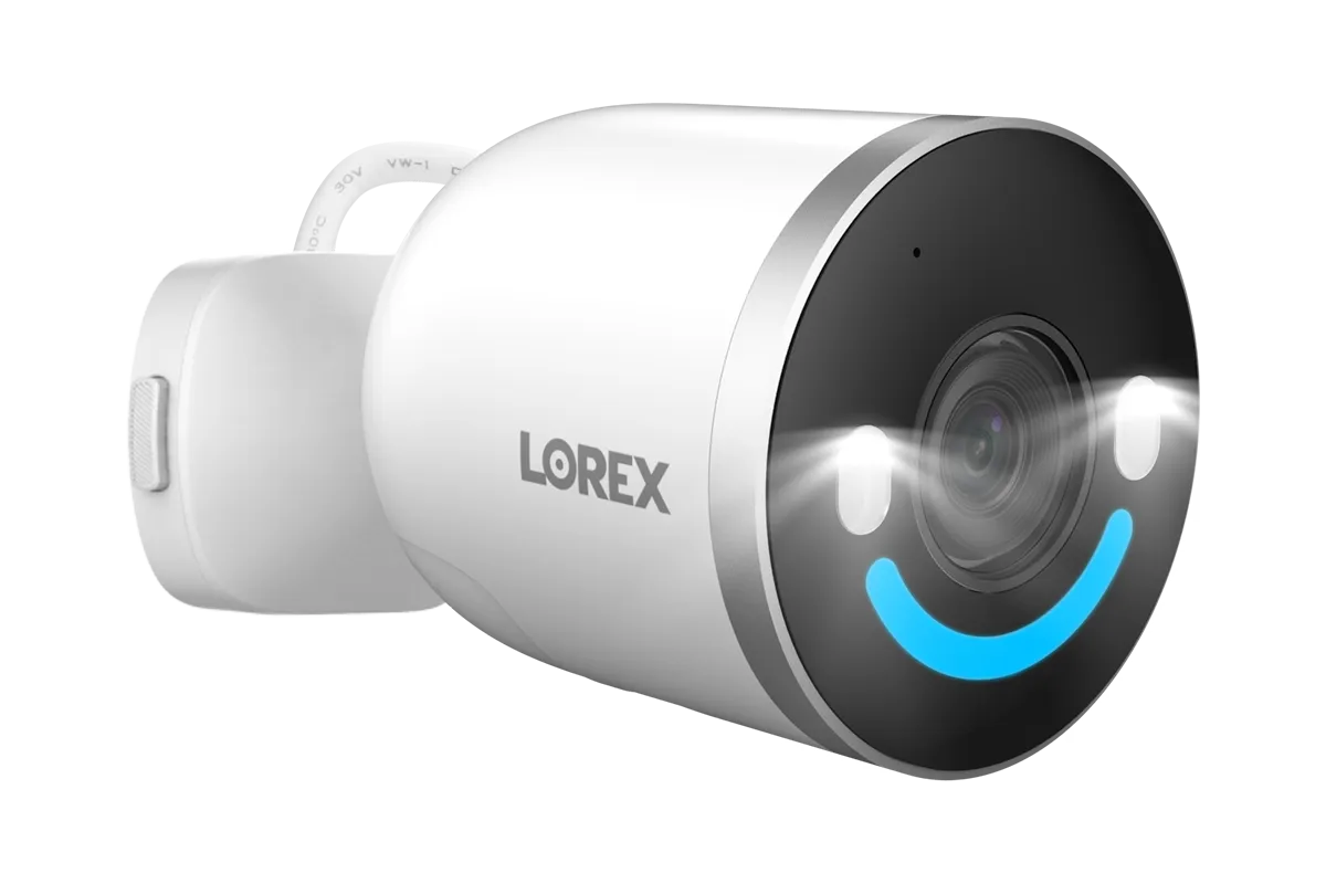 Lorex 4K Spotlight Indoor/Outdoor Wi-Fi 6 Security Camera with Smart Security Lighting