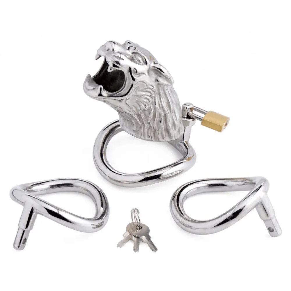 Master Series Tiger King Locking Chastity Cage