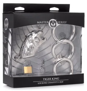 Master Series Tiger King Locking Chastity Cage