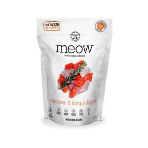 Meow Freeze-Dried Cat Food Chicken & King Salmon 280g