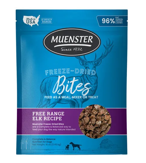 Muenster Freeze-Dried Bites Free Range Elk Recipe