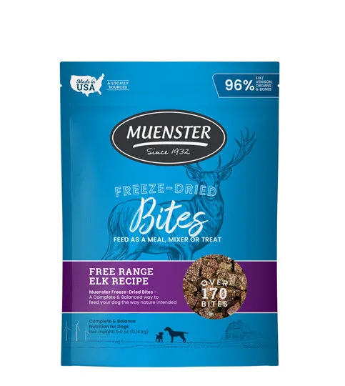 Muenster Freeze-Dried Bites Free Range Elk Recipe