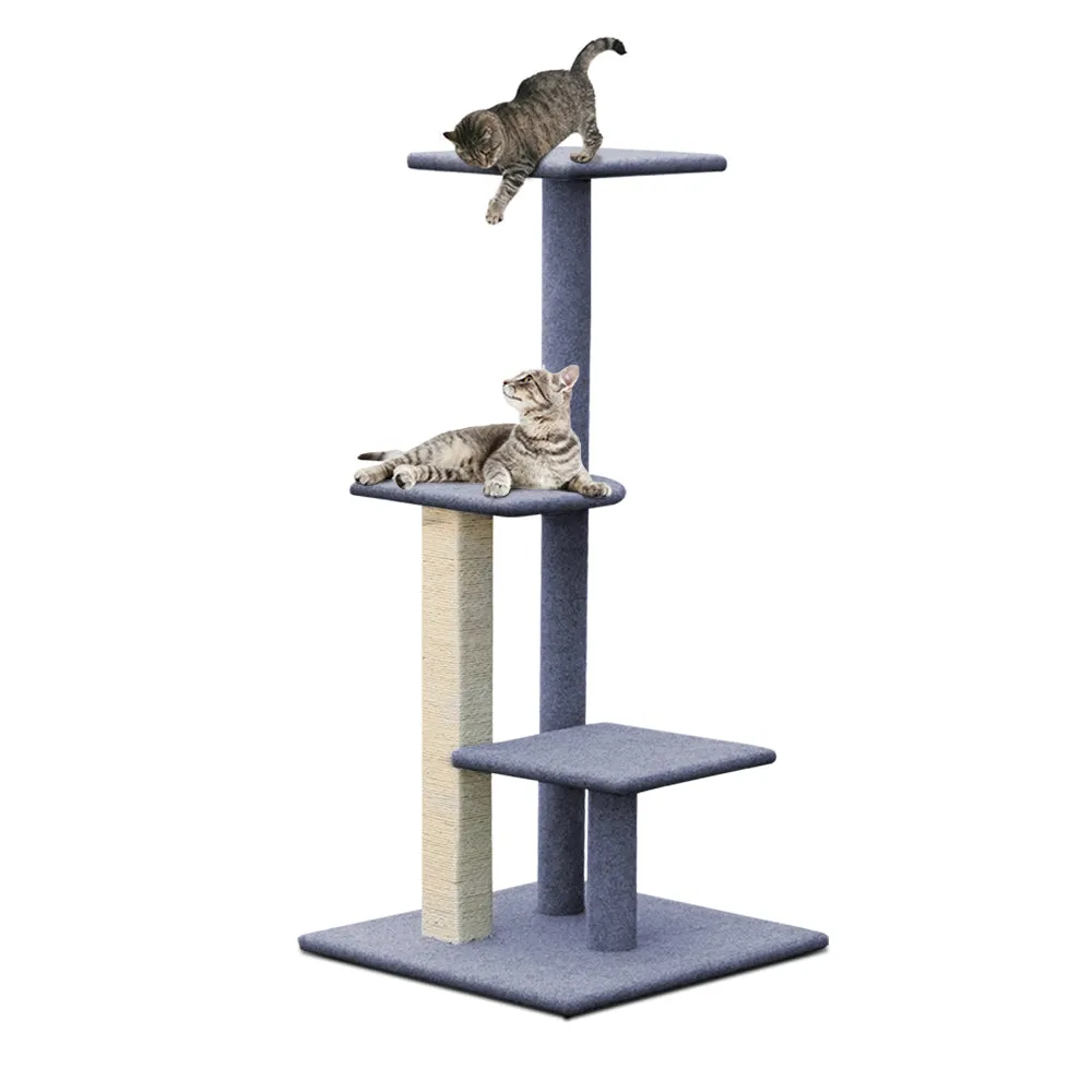 Multi-Level Cat Tree Tower, Sisal Posts, 124cm - i.Pet