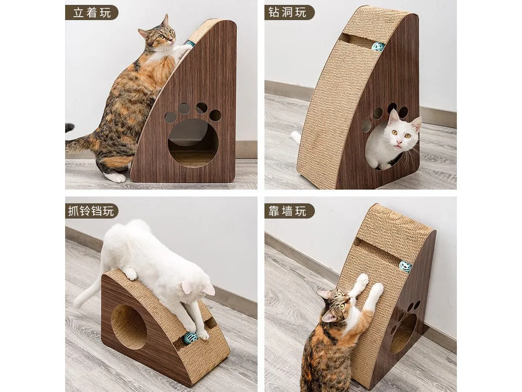 Multifunctional Vertical Wall Cat Scratcher 55X35X24Cm