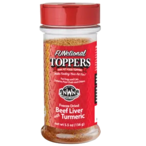 Northwest Naturals Freeze-Dried Beef Liver with Tumeric Topper Dog and Cat Food 5.5 oz