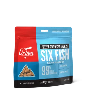 Orijen Freeze-Dried Cat Treats - Six Fish Recipe 1.25oz