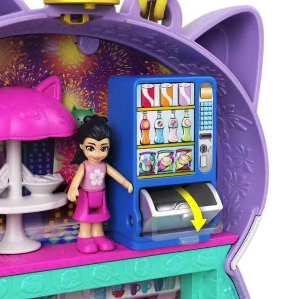 Polly Pocket Big Pocket World Sushi Shop Cat Compact