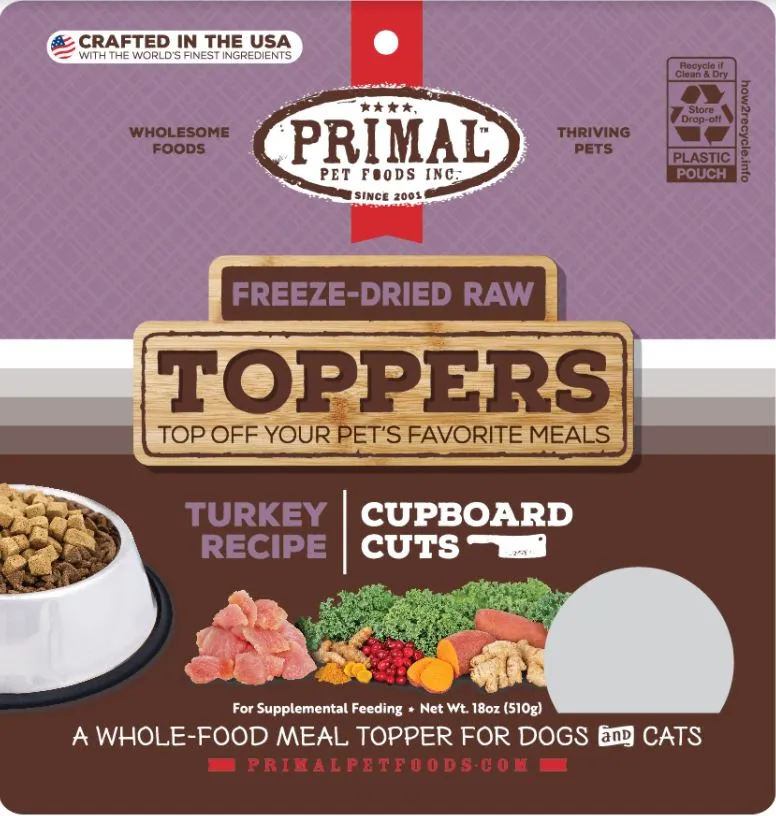 Primal - Freeze Dried Toppers - Cupboard Cuts - Turkey