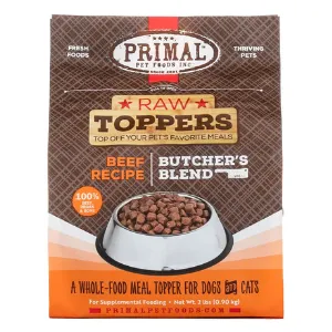 Primal Frozen Topper Butcher's Blend Beef, 2 lb