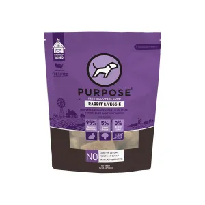 PURPOSE Freeze Dried Raw Dog Food - Rabbit & Veggie Freeze 14 oz.