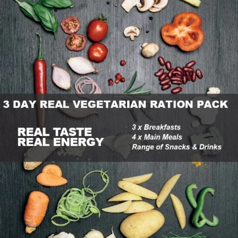 Real Turmat 3 Day Vegetarian Ration Pack