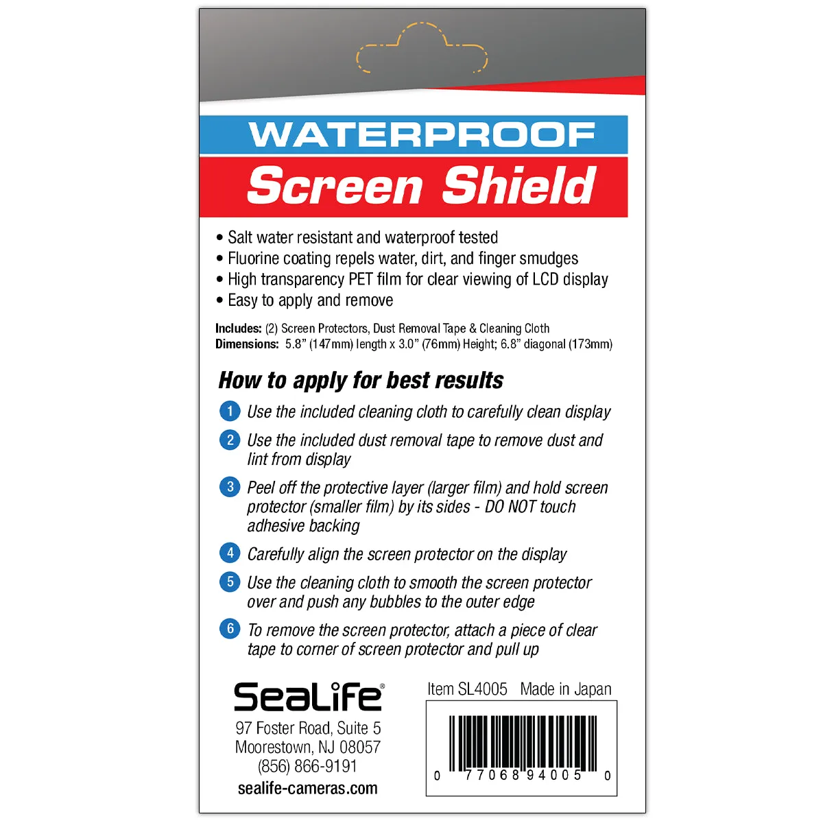 Screen Shield for SportDiver