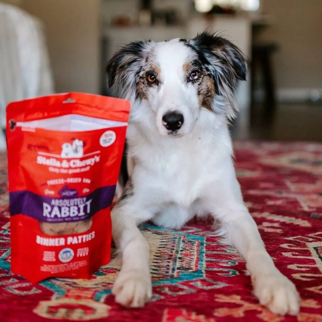 Stella & Chewy's Absolutely Rabbit Dinner Patties Freeze-Dried Raw Dog Food